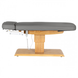 Elektrisk behandlingssäng / massagesäng SPA SILLON RELAX grå / trä, 3-motor