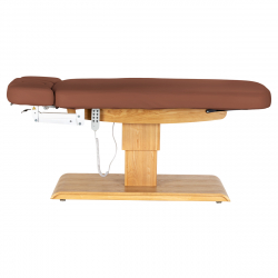 Elektrisk behandlingssäng / massagesäng SPA SILLON RELAX brun / trä, 3-motor