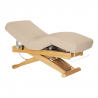Elektrisk behandlingssäng / massagesäng SPA SILLON SIESTA cappuccino / trä, hög, 3-motor