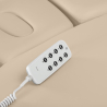 Elektrisk behandlingssäng / massagesäng SPA SILLON RELAX cappuccino / trä, 3-motor