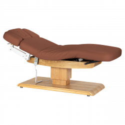 Elektrisk behandlingssäng / massagesäng SPA SILLON RELAX brun / ljust trä, 3-motor