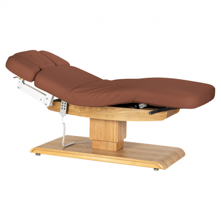 Elektrisk behandlingssäng / massagesäng SPA SILLON RELAX brun / trä, 3-motor