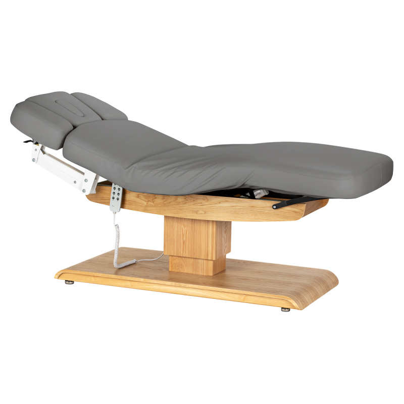 Elektrisk behandlingssäng / massagesäng SPA SILLON RELAX grå / trä, 3-motor