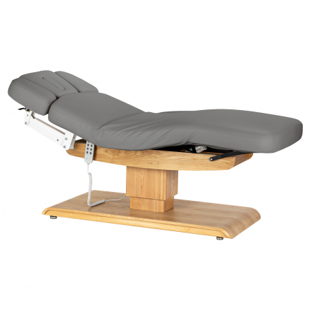 Elektrisk behandlingssäng / massagesäng SPA SILLON RELAX grå / trä, 3-motor