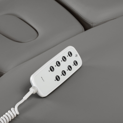 Elektrisk behandlingssäng / massagesäng SPA SILLON RELAX grå / trä, 3-motor