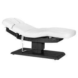 Elektrisk behandlingssäng / massagesäng SPA SILLON RELAX vit / svart trä, 3-motor