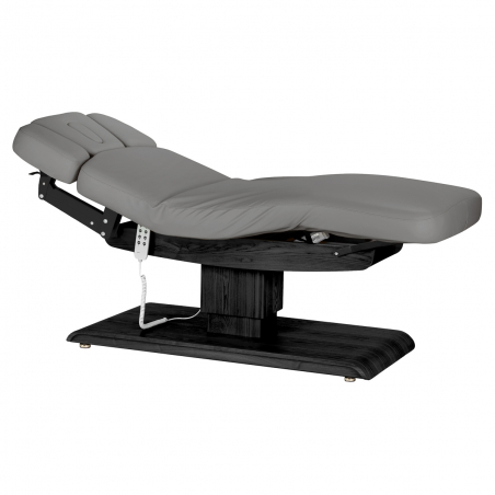 Elektrisk behandlingssäng / massagesäng SPA SILLON RELAX grå / svart trä, 3-motor