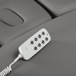 Elektrisk behandlingssäng / massagesäng SPA SILLON RELAX grå / svart trä, 3-motor