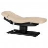 Elektrisk behandlingssäng / massagesäng SPA SILLON RELAX cappuccino / svart trä, 3-motor