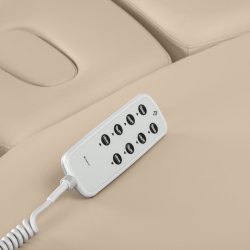 Elektrisk behandlingssäng / massagesäng SPA SILLON RELAX cappuccino / svart trä, 3-motor
