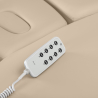 Elektrisk behandlingssäng / massagesäng SPA SILLON RELAX cappuccino / svart trä, 3-motor