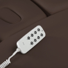 Elektrisk behandlingssäng / massagesäng SPA SILLON RELAX mörkbrun / svart trä, 3-motor