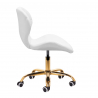 Arbetsstol / kundstol QS-06 GOLD vit