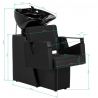 Schamponeringsstol Hair System Duplex Noir svart