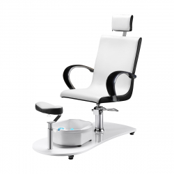 Pedikyrstol SPA 308 PEDI med benstöd och fotbad