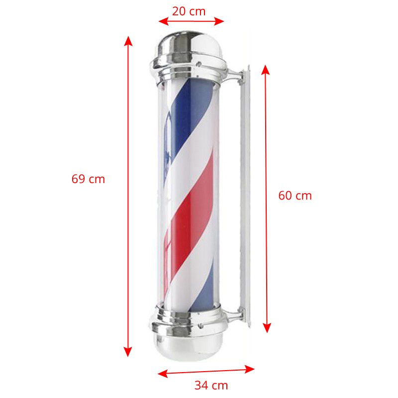 BARBERSHOP Pole lampa BB02 69 x 20 cm