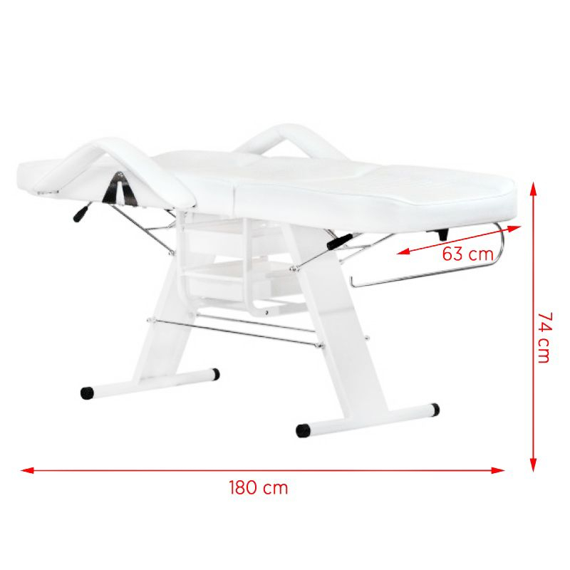 Behandlingssäng / behandlingsbänk vit A 202