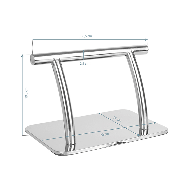 Fotstöd frisör GABBIANO AL404 CHROME