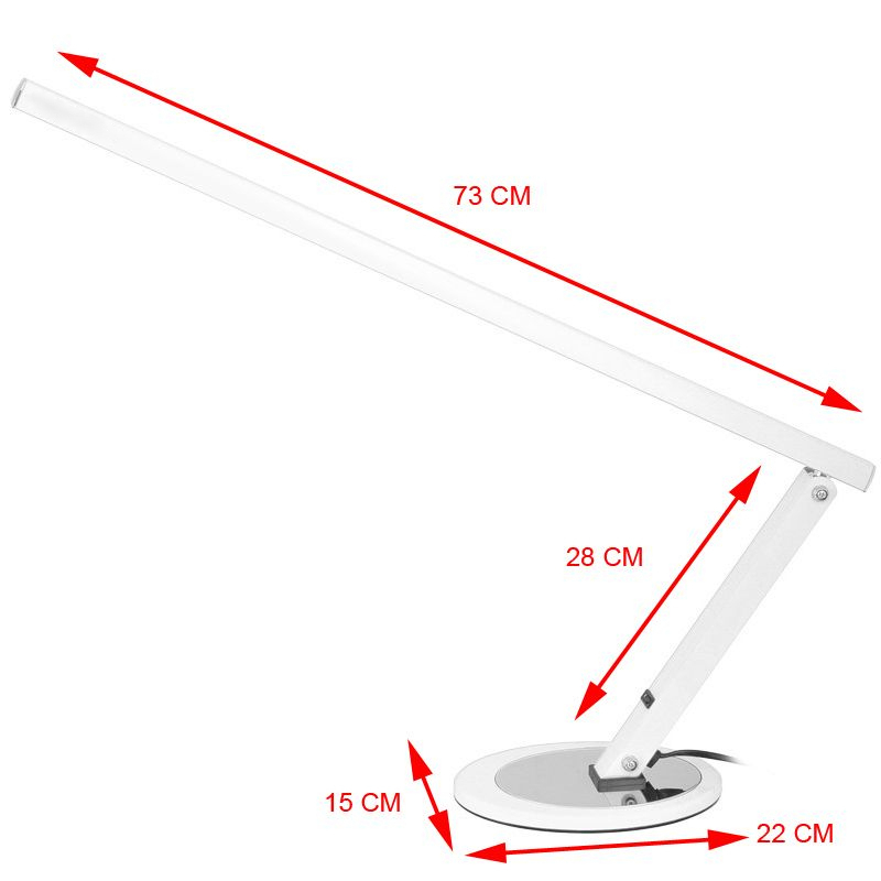 Arbetslampa / bordslampa SLIM 20W vit