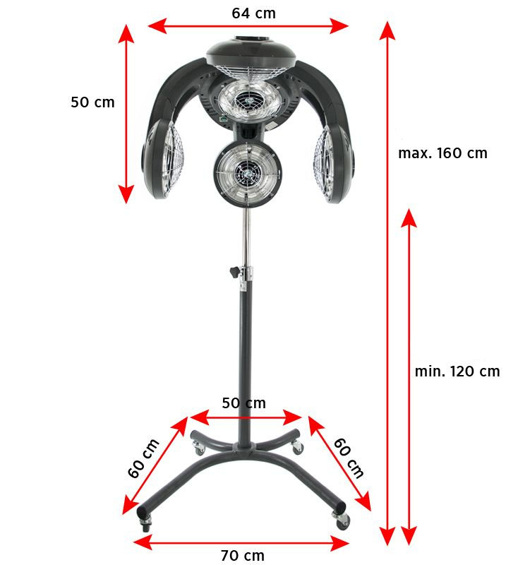 Climazon GABBIANO GL-505S silver med stativ