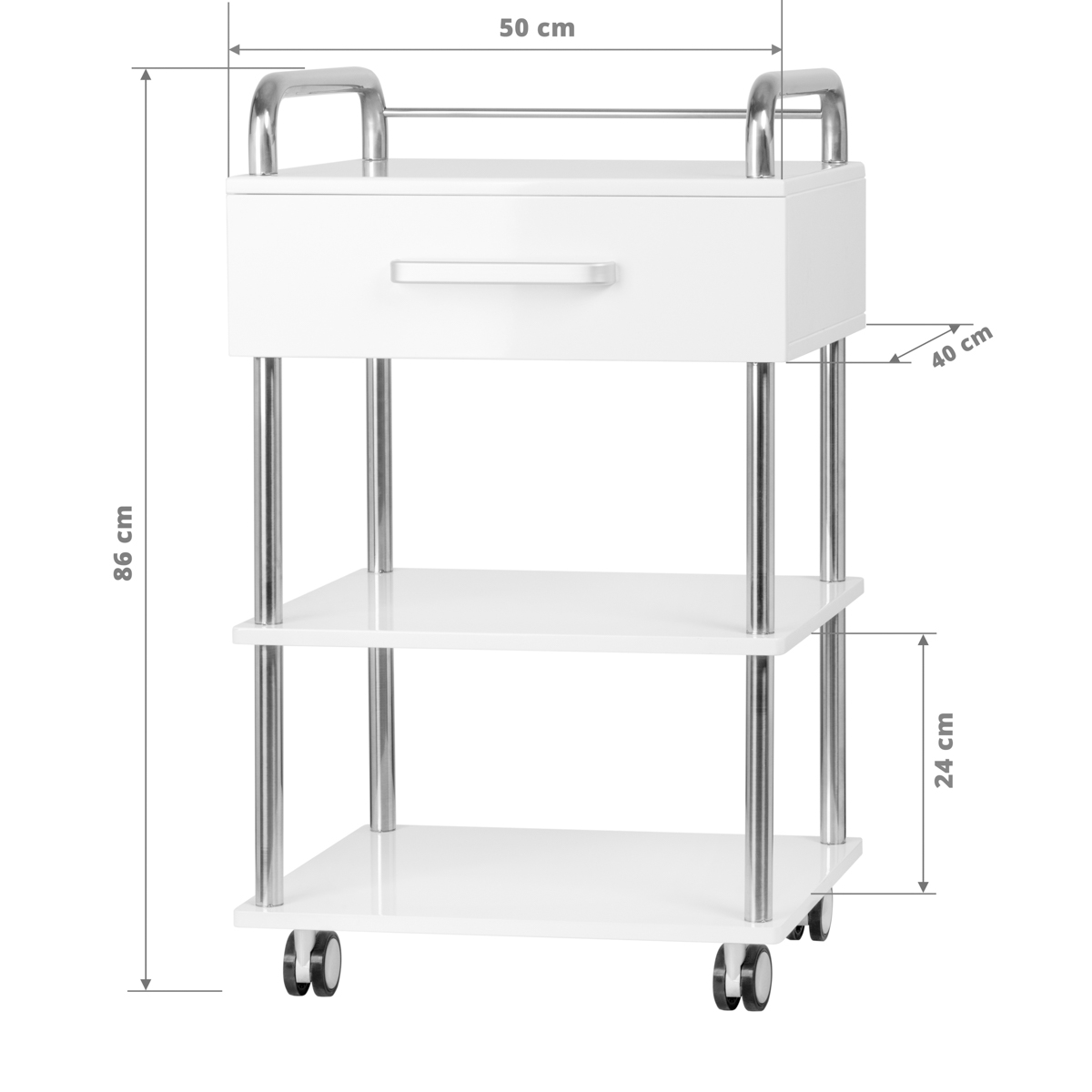 Rullvagn 6050 vit