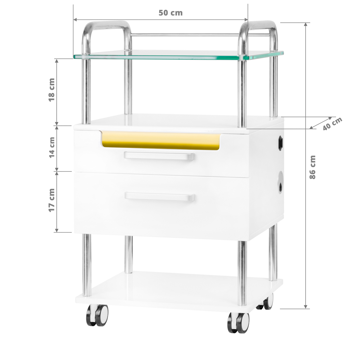 Rullvagn 6050 vit