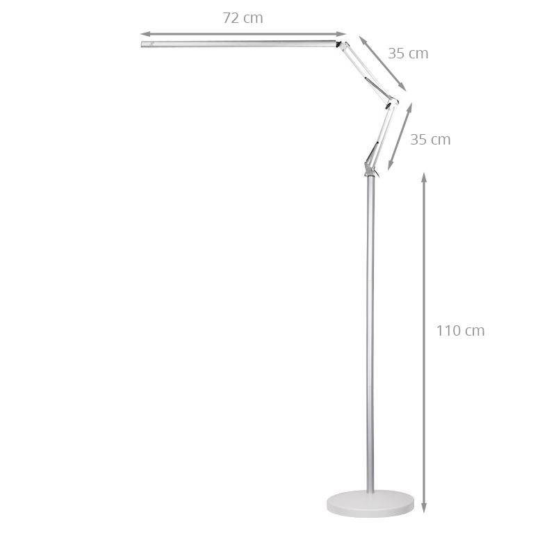 Arbetslampa / golvlampa ALL4LIGHT LASHES LINE 2 12W med stativ