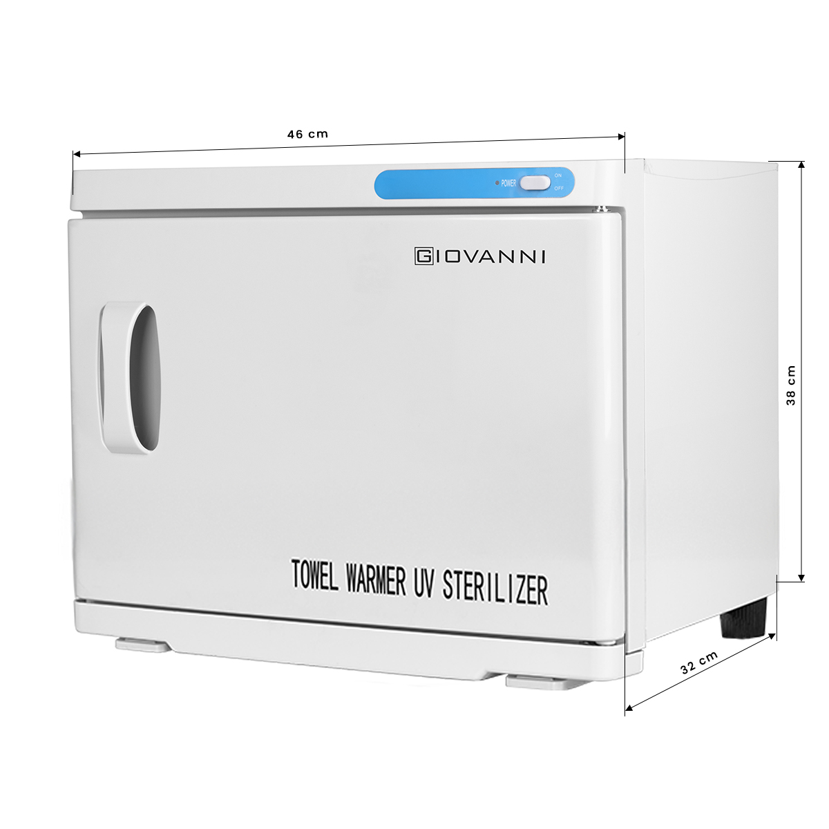 Handduksvärmare med UV-sterilisator 23L vit