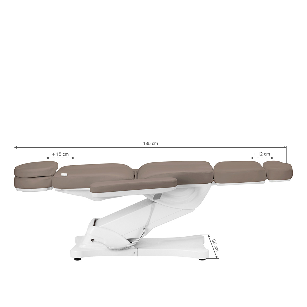 Elektrisk behandlingssäng SILLON CLASSIC brun-beige 3-motor