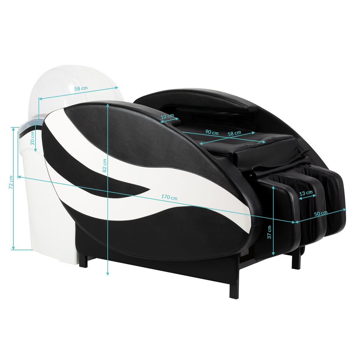 Schamponering / Massagefåtölj GABBIANO HEAD SPA SEA 501