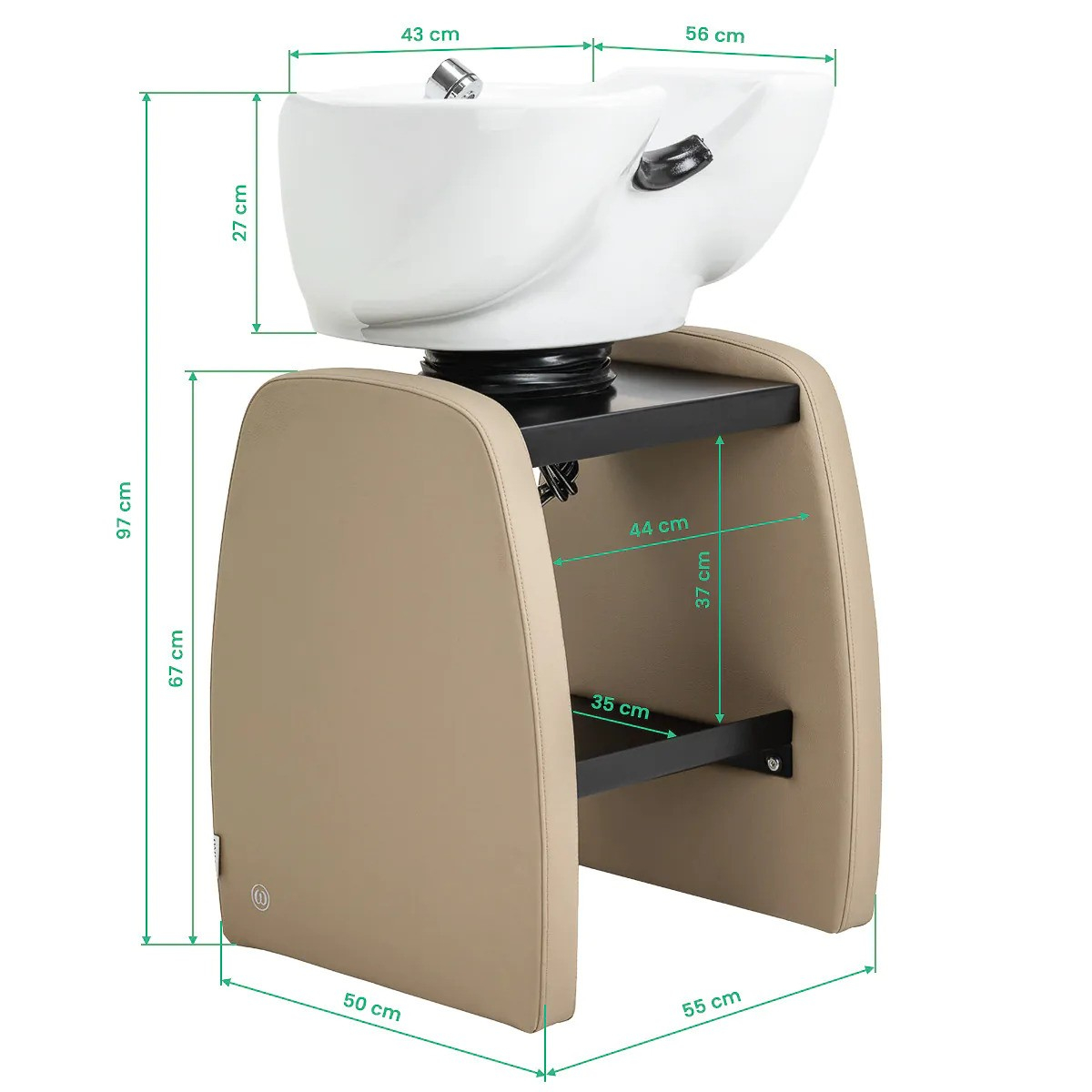 Schamponering Omega Aqualina beige