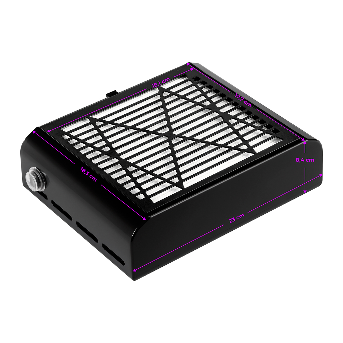 Dammuppsamlare / utsug MOMO J23 BLACK med kassettfilter